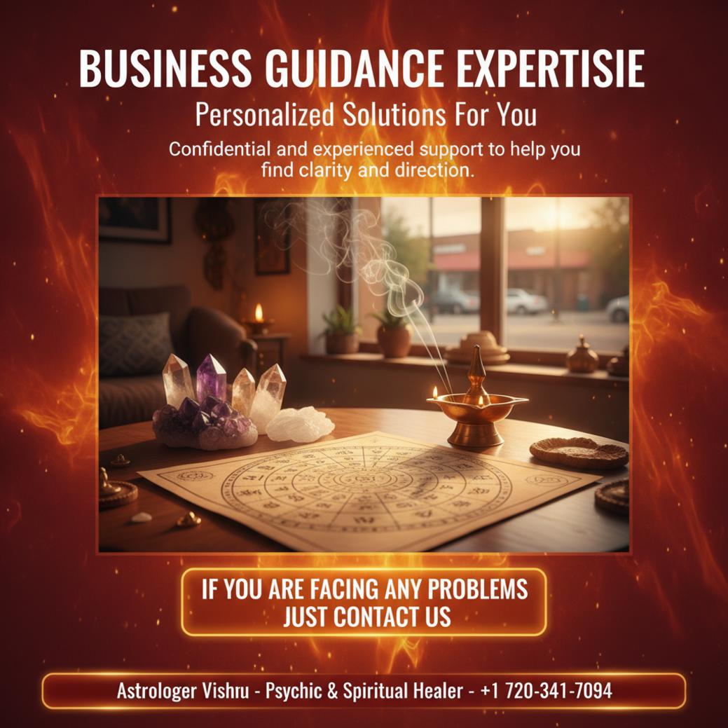 How Business Problem Solution Works with an Englewood Astrologer Business problem solution consultation setup with Vedic astrology in Englewood, CO