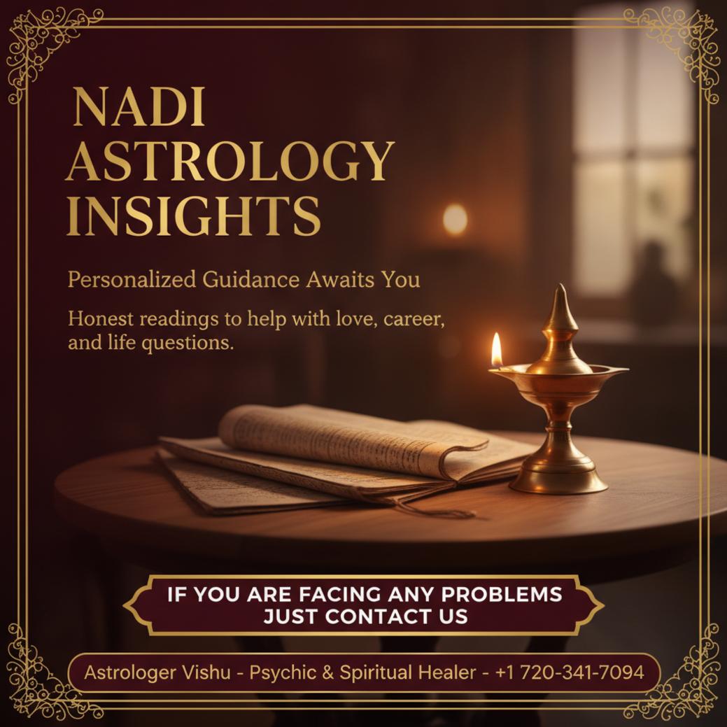 Ancient palm-leaf manuscripts and brass lamp for nadi astrology Centennial