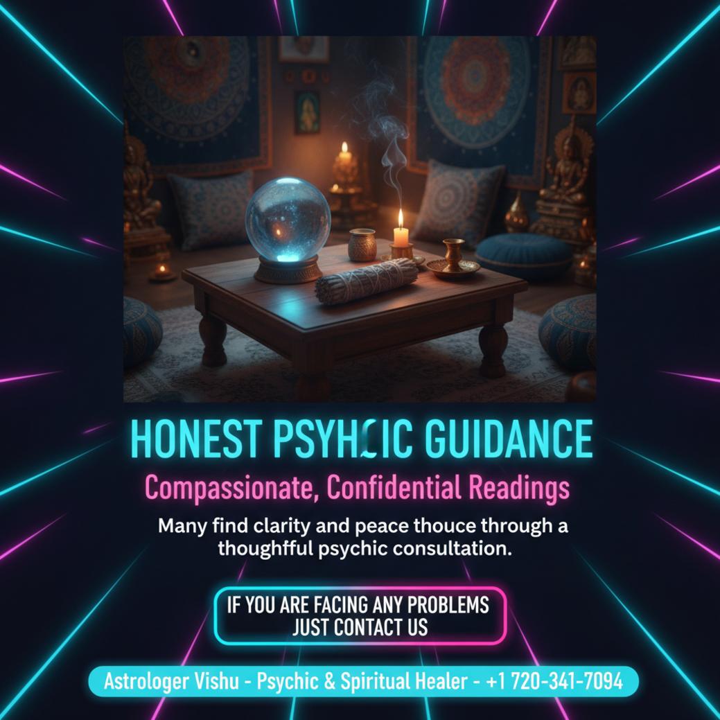 Calm spiritual space with psychic tools for psychic in Colorado
