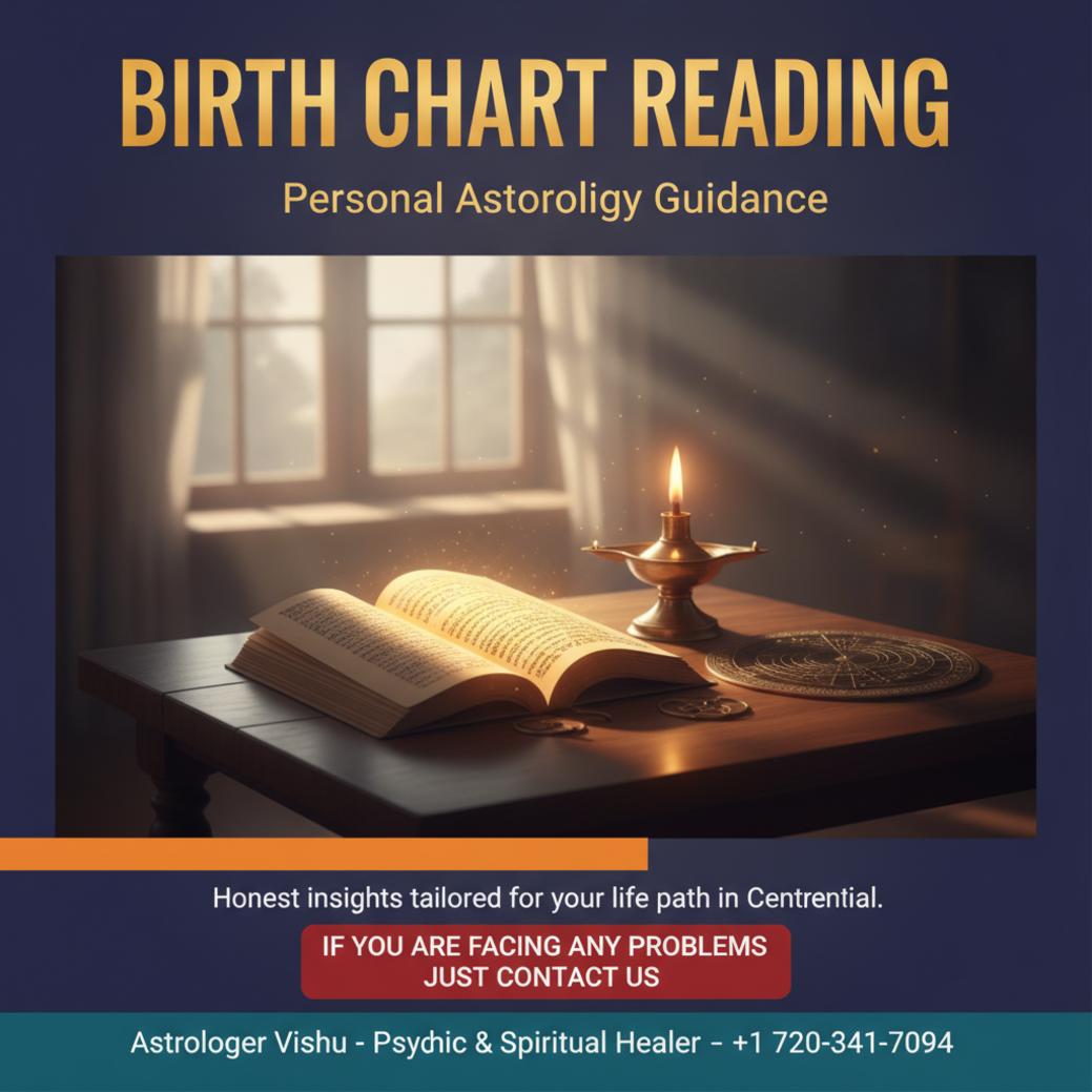 How Birth Chart Reading Can Guide You in Centennial, CO Birth chart reading setup with astrological tools Centennial, CO