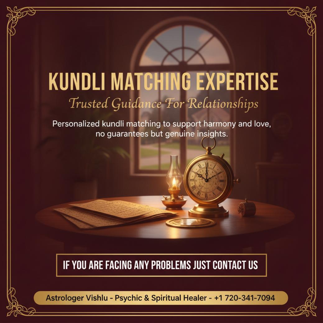 How Kundli Matching Helps Relationships in Lone Tree, CO Kundli matching tools and manuscripts on wood table in Lone Tree, CO