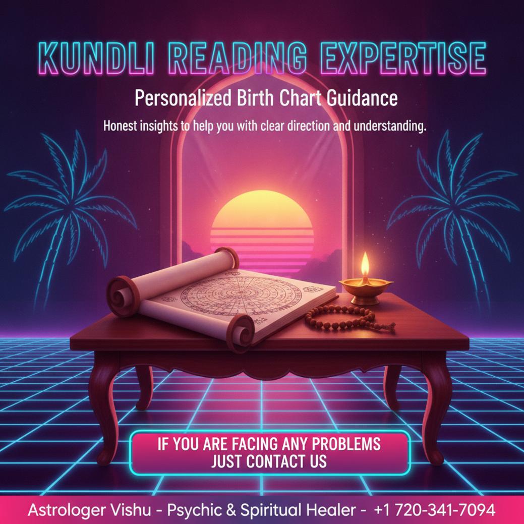 How Kundli Reading in Highlands Ranch Can Give You Clarity Kundli reading birth chart on table in Highlands Ranch astrology setting