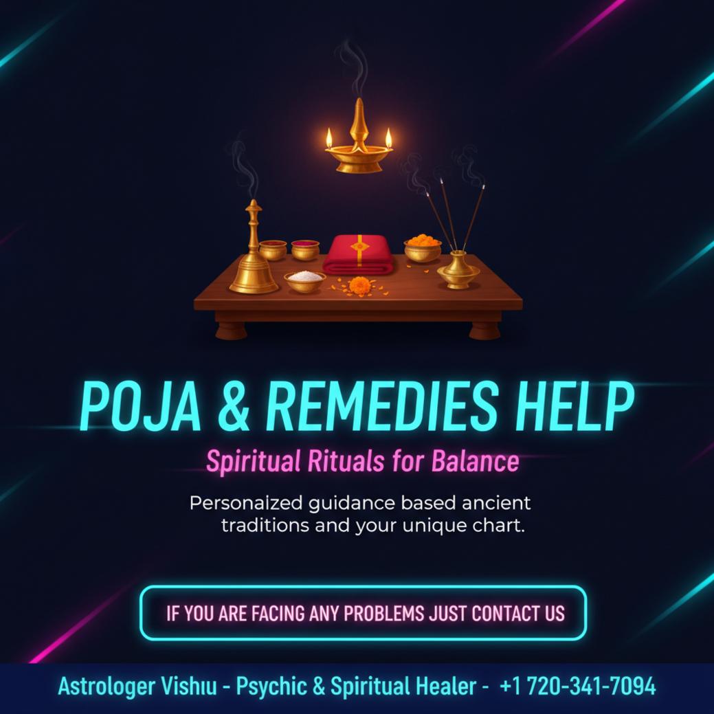 Trusted Pandit for Pooja and Remedies in Englewood, CO Traditional pooja items arranged for pandit rituals in Englewood, CO