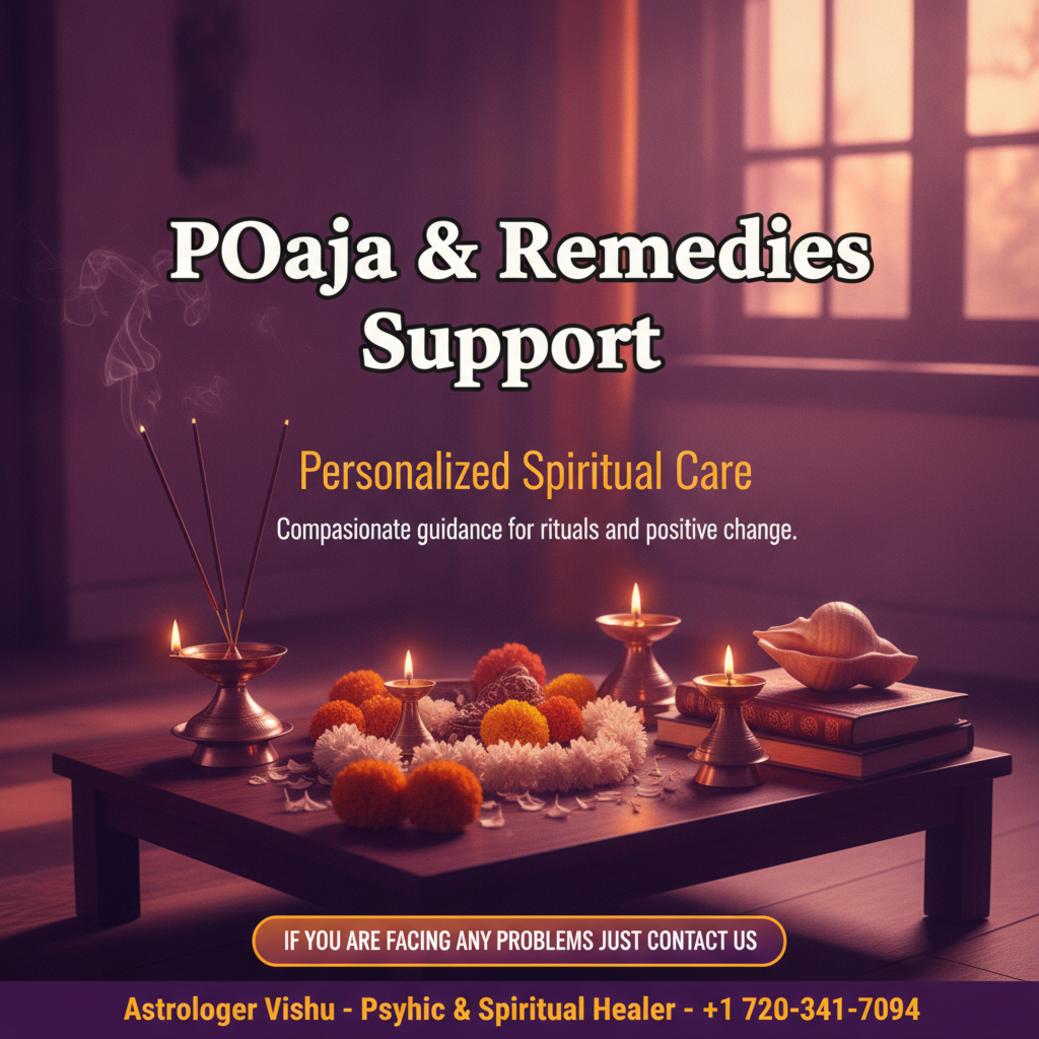 Trusted Pandit for Pooja and Remedies in Littleton, CO Traditional pooja setup with rituals and remedies in Littleton, CO