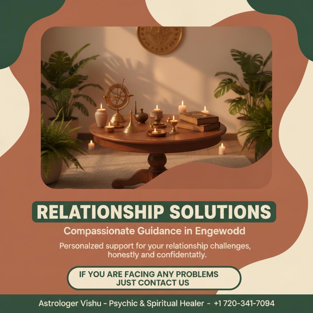 How Relationship Problem Solution Works in Englewood, CO Relationship problem solution with Vedic astrology tools in Englewood room